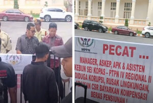 Manager, Askep dan APK PTPN IV Regional II Sei Kopas Dituding Korupsi, Masa Gelar Aksi PTPN IV Regional II Sumut Medan