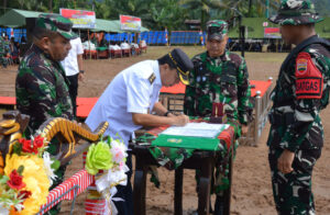 Irdam I/BB Brigadir Jenderal TNI Josafath M. Robert Duka Tutup TMMD ke-127 di Kodim 0212/Tapanuli Selatan.