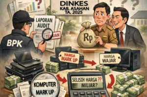 Pengadaan Komputer Dinkes Asahan Berbiaya Rp.3,3 Miliar Diduga di Mark-up, TGR CV. Berkarya Permata Tembus Diangka Rp.1,2 Miliar