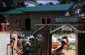 TMMD Ke 127 Kodim 0301/PBR Lakukan Pembangunan RTLH Ibu Anismar Di Kelurahan Tuah Negeri Sudah Capai 83 Persen