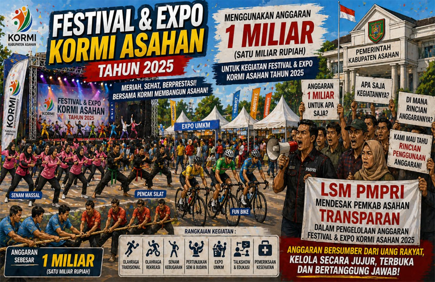 Kegiatan Kormi Asahan Tahun 2025 Berbiaya Rp. 1 Miliar Dipertanyakan, Pemkab Asahan Diminta Transparan