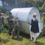 Kodim 0209/Labuhanbatu Tuntaskan Pembangunan Jembatan Aramco di Desa Tanjung Pasir