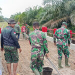 Kodim 0209/Labuhanbatu Tuntaskan Pembangunan Jembatan di Desa Sukarame Baru