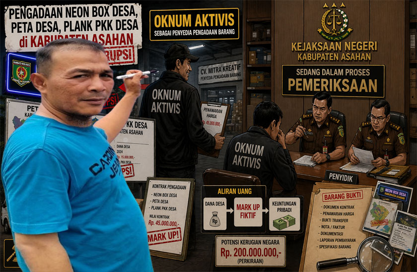 Oknum Aktivis Diduga Terlibat, TGR Neon Box, Peta Desa, Plank 3T Mencapai Ratusan Juta, PMPRI Minta Inspektorat Limpahkan Kasusnya di Kejaksaan
