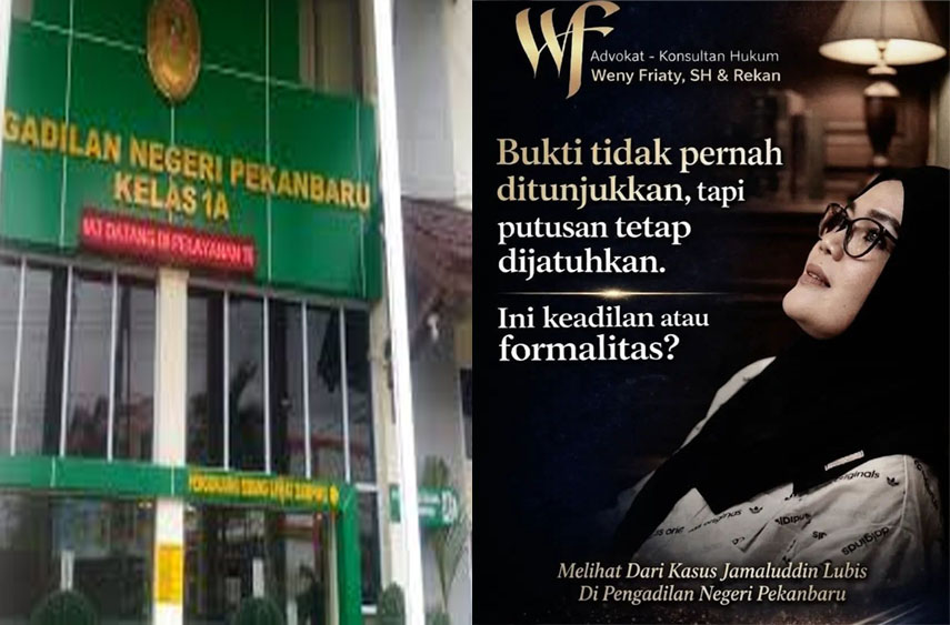 Vonis PN Pekanbaru Terhadap Ketua LPM Rumbai Diduga Cacat Hukum, Kuasa Hukumnya Bilang Begini