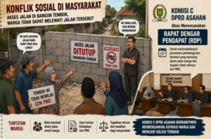 Akses Gang Pembangunan Kisaran di Alihkan, Dibangunan Tembok Tanpa PBG, Komisi C DPRD Asahan Agendakan RDP