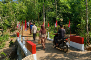 Jembatan Aramco di Desa Mazingo Rampung, Akses Warga Nias Kini Lebih Lancar