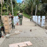Karya Bakti Skala Besar TNI Bangun Jembatan Armco Sungai Menaula, Progres Sudah 90 Persen