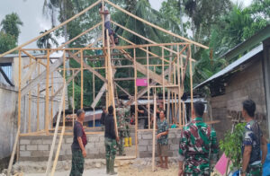 Kodam I Bukit Barisan Percepat Pembangunan RTLH Milik Warga di Desa Bawadesolo