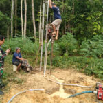 Satgas Kodam l Bukit Barisan Melanjutkan Pembangunan Sumur Bor di Gunung Sitoli
