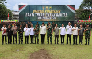 Upacara Pembukaan Karya Bakti Skala Besar TNI AD Tahun 2026 di Pulau Nias
