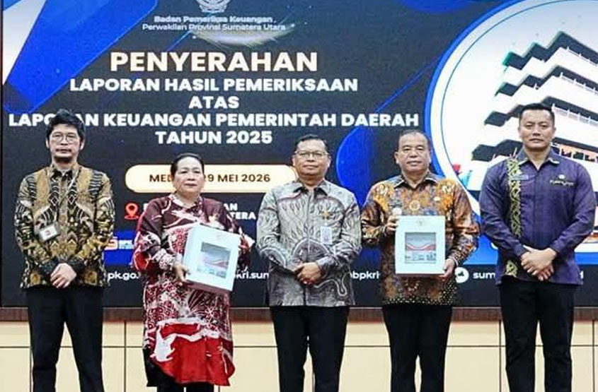7 Kali Berturut Turut, Pemkab Karo Raih Opini WTP Dari BPK RI Perwakilan Sumut