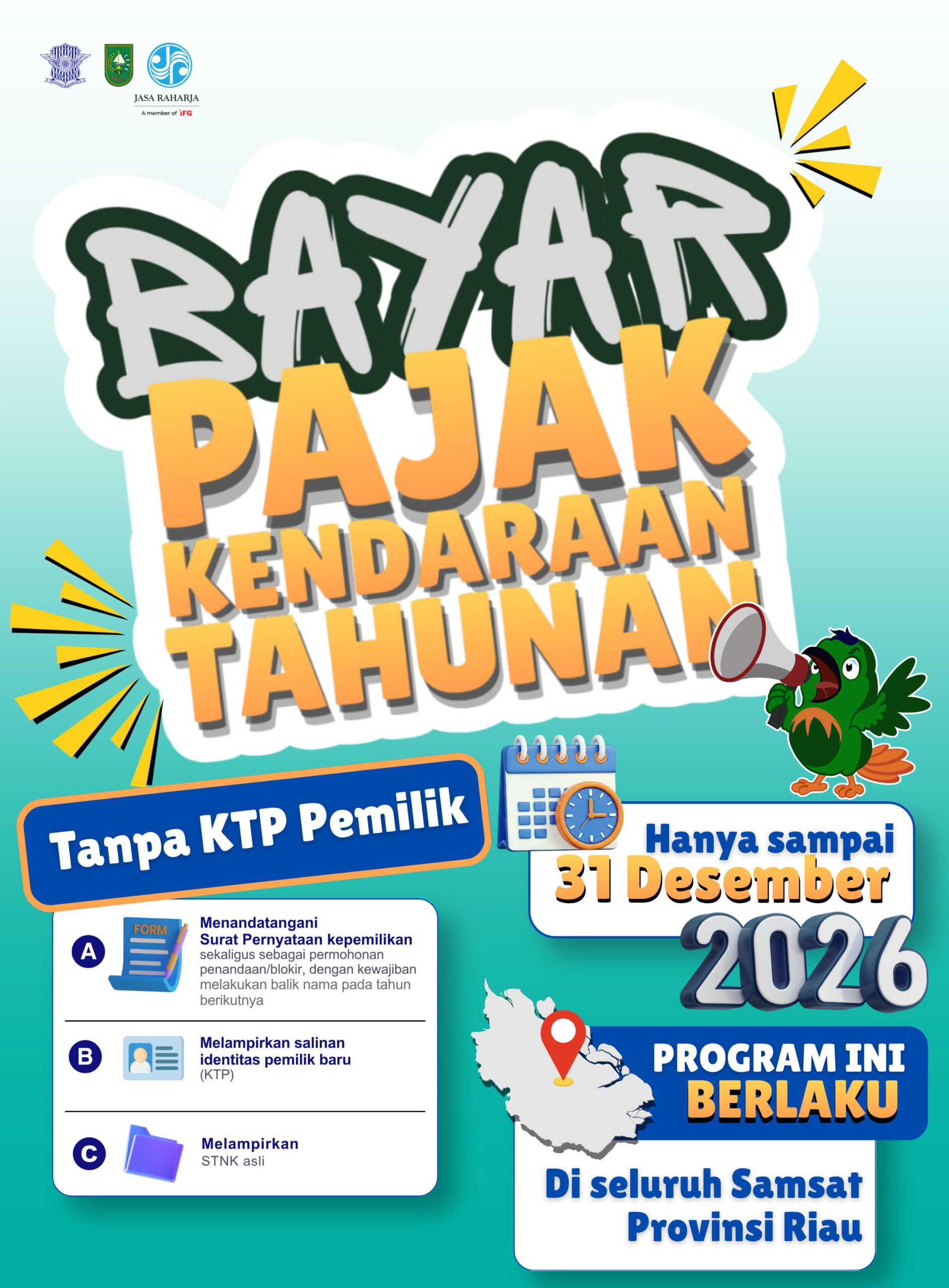 IKLAN SAMSAT RIAU BAYAR PAJAK KENDARAAN