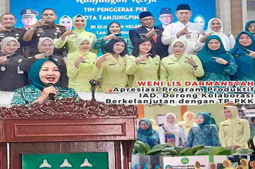 Ketua TP PKK Kota Tanjung Pinang Weni Lis Darmansyah Apresiasi Program Produktif IAD