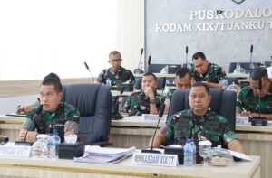 Kodam XIX Tuanku Tambusai Perkuat Kesiapsiagaan Karhutla, Mayjen TNI Agus Hadi Waluyo Pimpin TFG Virtual