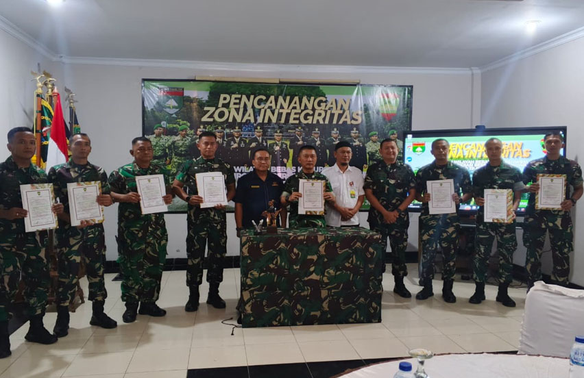 Kodam XIX Tuanku Tambusai Tegaskan Komitmen Antikorupsi, Brigif 89/GG Canangkan Zona Integritas Menuju WBK