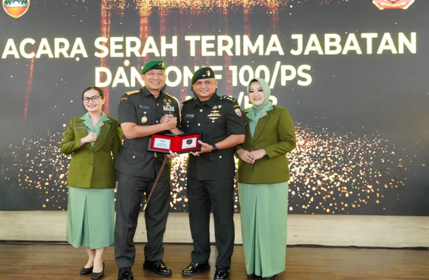 Pangdam I Bukit Barisan Mayjen TNI Hendy Antariksa Pimpin Sertijab Danyonif 100/PS