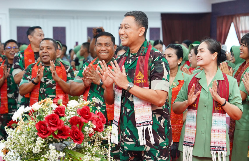 Pangdam I Bukit Barisan Mayjen TNI Hendy Antariksa Pimpin Syukuran HUT ke-76 Kodam I/BB