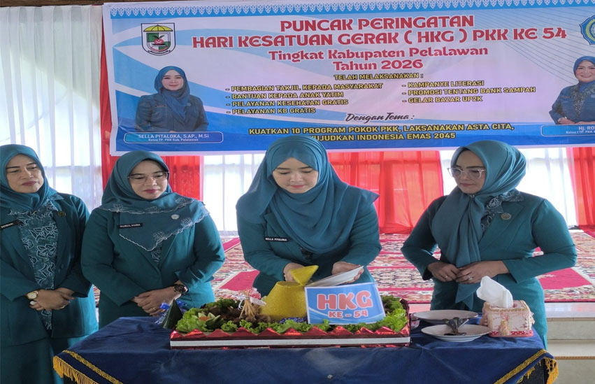 Peringati HKG PKK Ke-54, TP PKK Pelalawan Dorong Penguatan 10 Program Pokok PKK