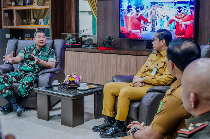Perkuat Sinergi Dengan TNI, Wali Kota Medan Bersilahturahmi Ke Kodam I BB