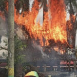 Rumah Adat Batak Di Monumen Tugu Nasional Sisingamangaraja XII Ludes Terbakar