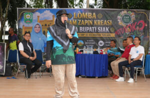 Sinergi Budaya dan Ekonomi, Bupati Siak Buka Lomba Senam Zapin Kreasi di CFD Tualang
