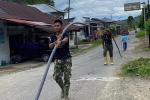 TNI AD Kebut Pipanisasi Air Bersih di Maniamolo, Progres Capai 77 Persen