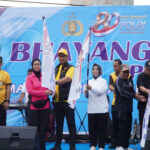 Wabup Langkat Tiorita Bersama Kapolres Langkat Lepas 2600 Peserta Bhayangkara Sport Day Fun Run 5K