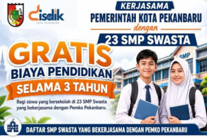 Wali Kota Pekanbaru Gratiskan Biaya SPP di 23 Sekolah SMP Swasta, Berikut Nama Sekolahnya