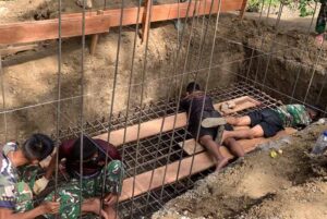 Demi Kemudahan Warga, Pembangunan Jembatan Gantung Sungai Afia Terus Berlanjut