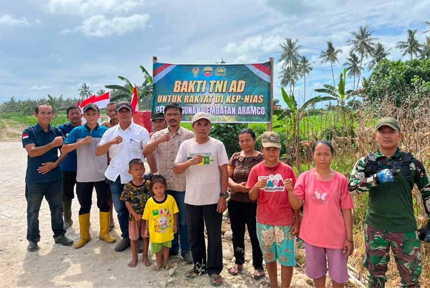 Jembatan Aramco Di Desa Balale Tobaa Nias Rampung, Akses Warga Semakin Mudah
