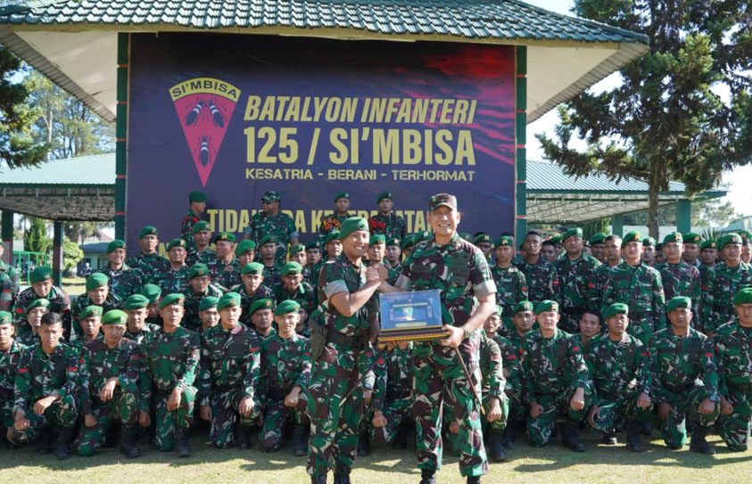 Kunjungi Yonif 125/SMB, Pangdam I/BB Tekankan Disiplin, Profesionalisme, dan Kesiapan Tempur Prajurit