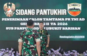 Pangdam I/BB Mayjen TNI Hendy Antariksa Pimpin Sidang Pantukhir Cata PK TNI AD Gelombang II TA 2026