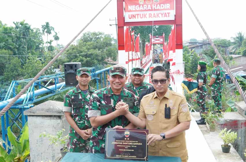 Pangdam I/BB Mayjen TNI Hendy Antariksa Resmikan Jembatan Perintis Garuda, Pulihkan Akses Vital Tiga Kecamatan di Kota Medan