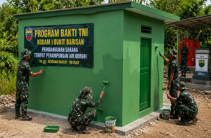 Program Bakti TNI : Pembangunan Bak Air Bersih Sudah Capai 83 Persen, Warga Nisel Akan Mendapatkan Sarana Air Bersih