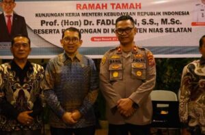 Wakapolres Nias Selatan Hadiri Ramah Tamah Kunjungan Kerja Menteri Kebudayaan RI