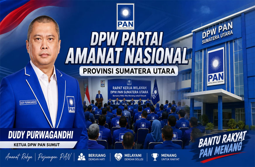 Dudy Purwagandhi “Kemenhub“ Resmi Jadi Ketua DPW PAN Sumatera Utara