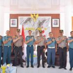 Kapolres Nias Selatan AKBP Alfian Tri Permadi Silaturahmi Ke Pangkalan TNI AL Nias