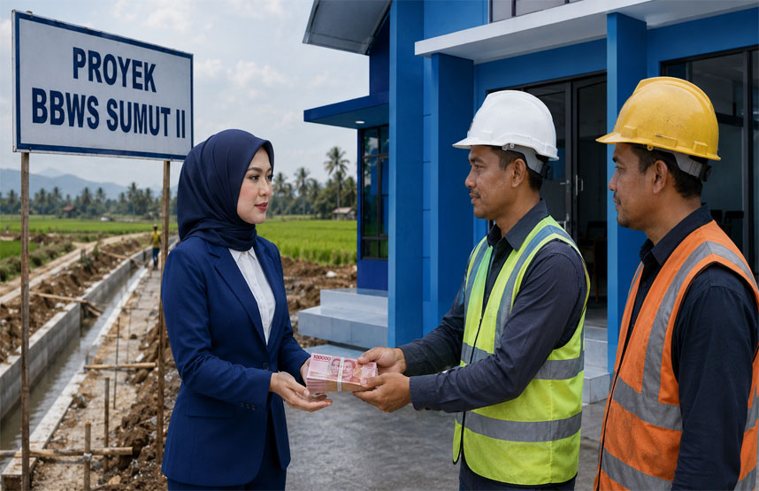 Oknum Ketua Partai Berwarna Biru di Asahan Terindikasi Terima “Pelicin” Setoran Proyek BBWS Sebesar 25 Persen