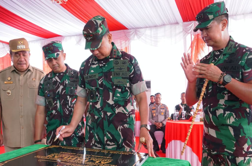 Pangdam I/BB Mayjen TNI Hendy Antariksa Resmikan Masjid Al-Ikhlas Kodim 0208 Asahan