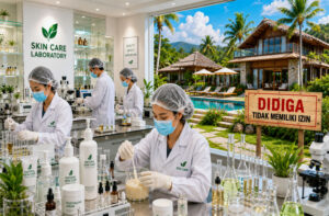 Perusahaan Laboratorium dan Produksi Skincare di Batam di Duga Tak Mengantongi Izin