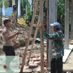Satgas Bakti TNI Lanjutkan Rehabilitasi SMPN 3 Satu Atap Aramo, Sarana Belajar Terus Dibangun