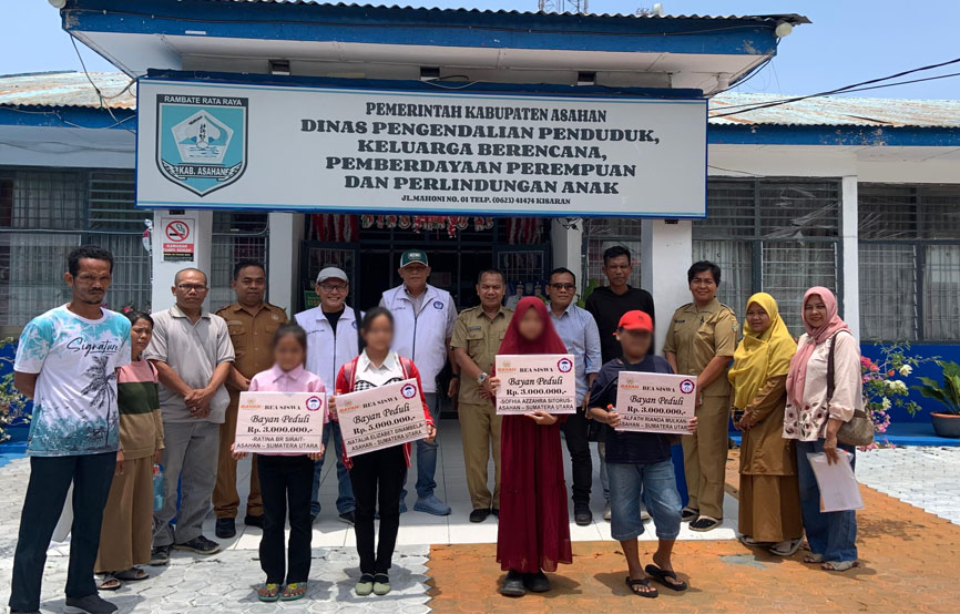 Luar Biasa, LPAI Asahan Berikan Beasiswa Pada Anak Korban Kekerasan