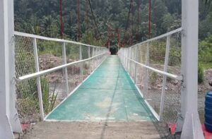 Jembatan Gantung Aek Bargot Padang Lawas Rampung, Progres Capai 100 Persen