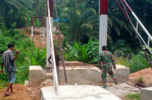 Jembatan Gantung Bosar Galugur Capai 81,6 Persen, Akses Warga Segera Terhubung