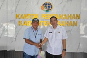 Ketua Koperasi ABS Fadli Harun Bertemu Kakan ATR BPN Asahan Diskusi Tentang Program Tora Di Asahan