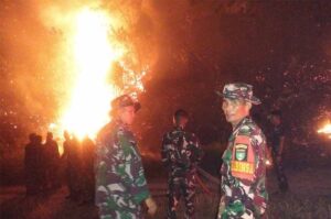 Kodam XIX/Tuanku Tambusai Kerahkan Kodim 0313/Kampar, Yonif 132/BS dan Yonif TP 898, Karhutla di Kampar Berhasil Dikendalikan