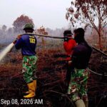Kodam XIX/Tuanku Tambusai Perkuat Penanganan Karhutla Inhu, Tim Gabungan Tembus Kawasan Hutan