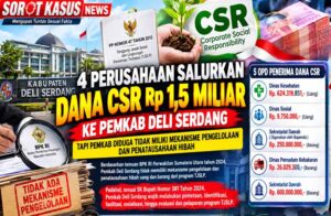 Pengelolaan Penerimaan Dana CSR oleh 5 OPD di Pemkab Deli Serdang Senilai Rp 1,5 M Tahun 2024 Dipertanyakan