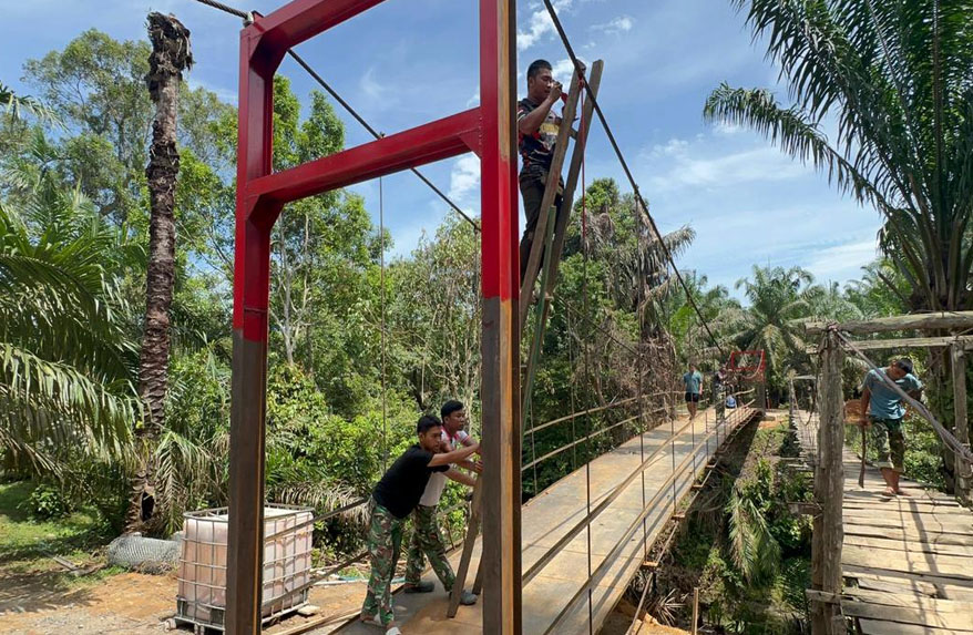 Warga Bolatan Padang Lawas Utara Segera Punya Jembatan Baru, Pembangunan Capai 73 Persen